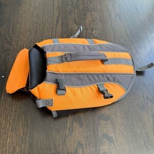 Small Dog Bright Orange Life Jacket
